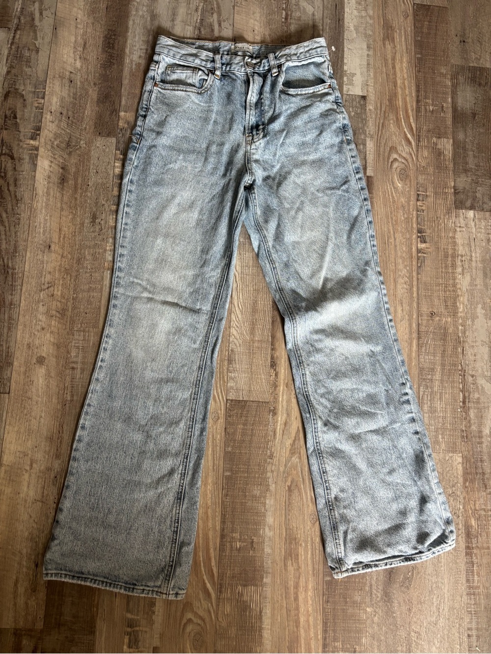 PacSun Women's Light Blue Flare Jeans